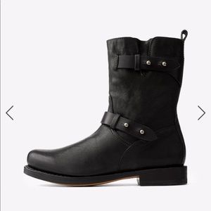Rag and Bone, black Moto boot
